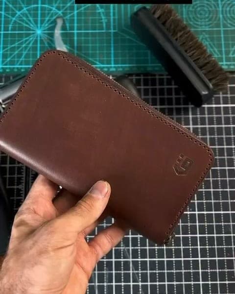 Hayba Wallet — Mozart Leather — Chocolate — Image 2 of 2